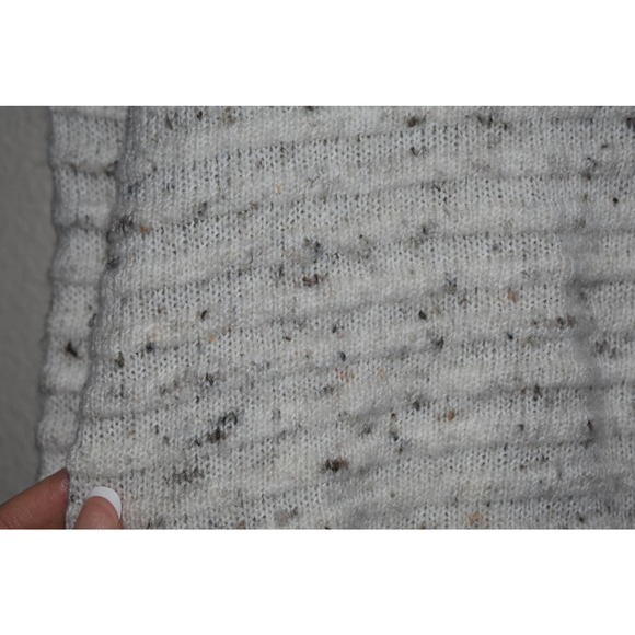 Madewell Cream Flecked Belmont Donegal Mock Neck Size S - Picture 5 of 5